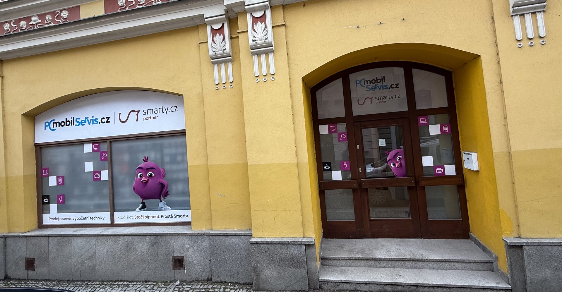 Kamenný obchod v centru Jihlavy